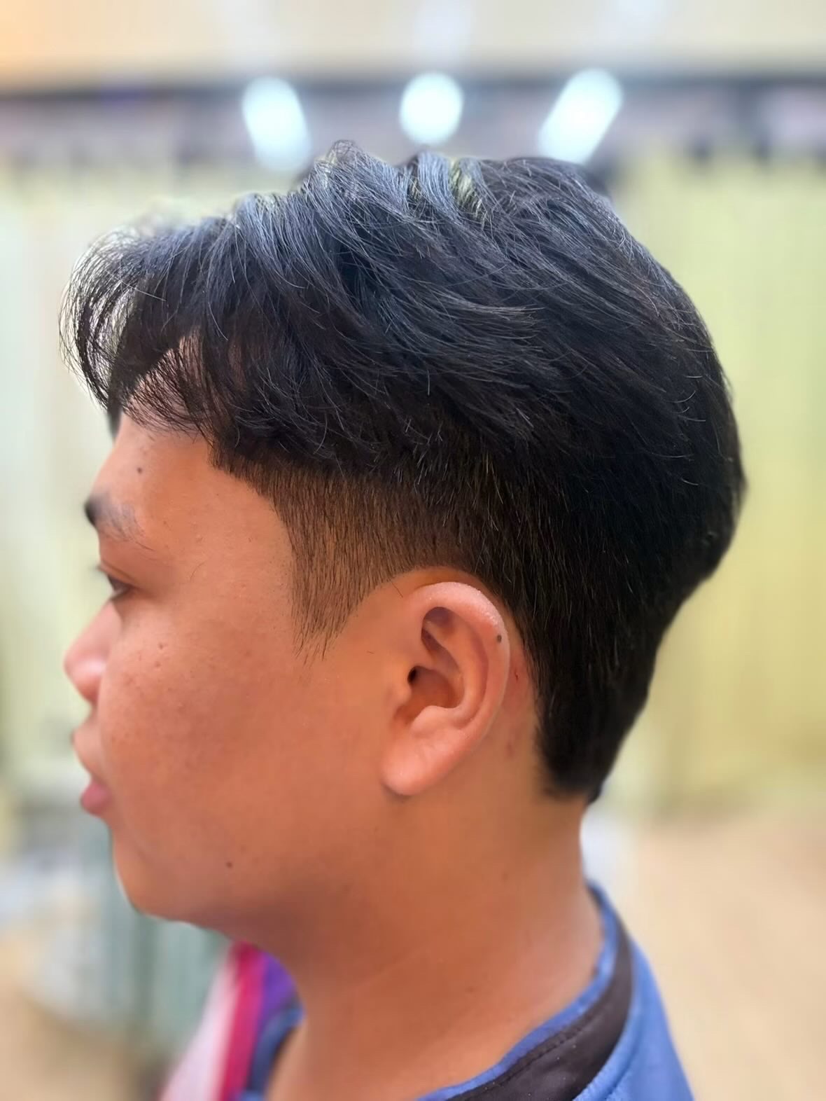 Layered flow cut with taper